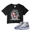 TeeVivo Crop Top Match Air Jordan 11 Retro Cool Grey God Daaamn – Air Jordan 11 Crop Top, AJ11 Crop Top
