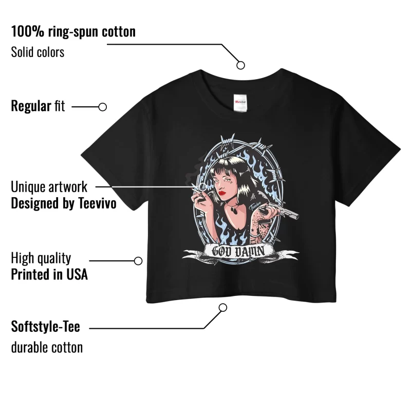 TeeVivo Crop Top Match Air Jordan 11 Retro Cool Grey God Daaamn – Air Jordan 11 Crop Top, AJ11 Crop Top