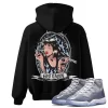TeeVivo Hoodie Match Air Jordan 11 Retro Cool Grey God Daaamn – Air Jordan 11 Hoodie, AJ11 Hoodie