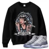 TeeVivo Sweatshirt Match Air Jordan 11 Retro Cool Grey God Daaamn – Air Jordan 11 Sweatshirt, AJ11 Sweatshirt