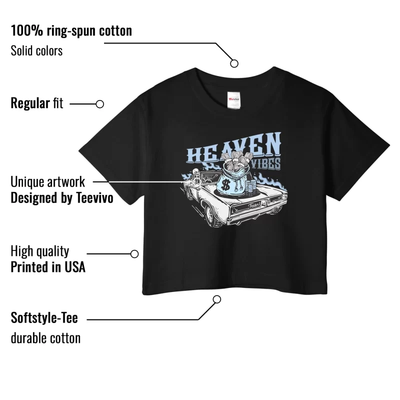 TeeVivo Crop Top Match Air Jordan 11 Retro Cool Grey Heaven vibes – Air Jordan 11 Crop Top, AJ11 Crop Top