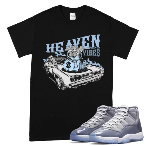 TeeVivo T-Shirt Match Air Jordan 11 Retro Cool Grey Heaven vibes – Air Jordan 11 Shirt, AJ11 Shirt