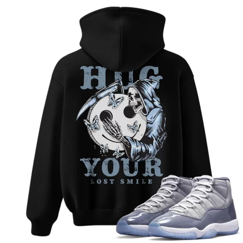 TeeVivo Hoodie Match Air Jordan 11 Retro Cool Grey Hug your lost smile – Air Jordan 11 Hoodie, AJ11 Hoodie