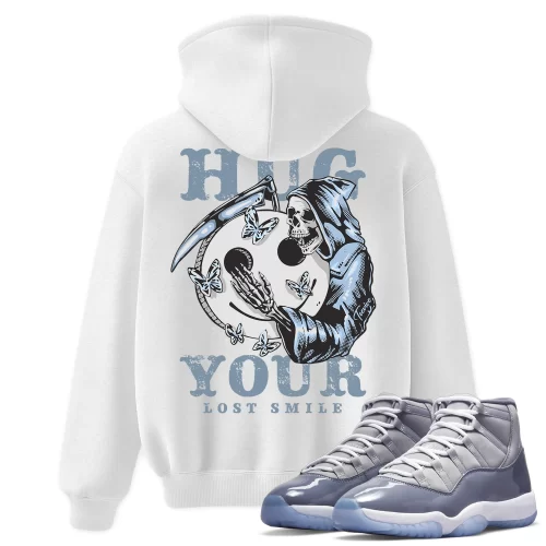 TeeVivo Hoodie Match Air Jordan 11 Retro Cool Grey Hug your lost smile – Air Jordan 11 Hoodie, AJ11 Hoodie