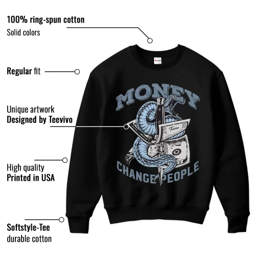TeeVivo Sweatshirt Match Air Jordan 11 Retro Cool Grey Money change people – Air Jordan 11 Sweatshirt, AJ11 Sweatshirt