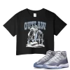 TeeVivo Crop Top Match Air Jordan 11 Retro Cool Grey Outlaw – Air Jordan 11 Crop Top, AJ11 Crop Top