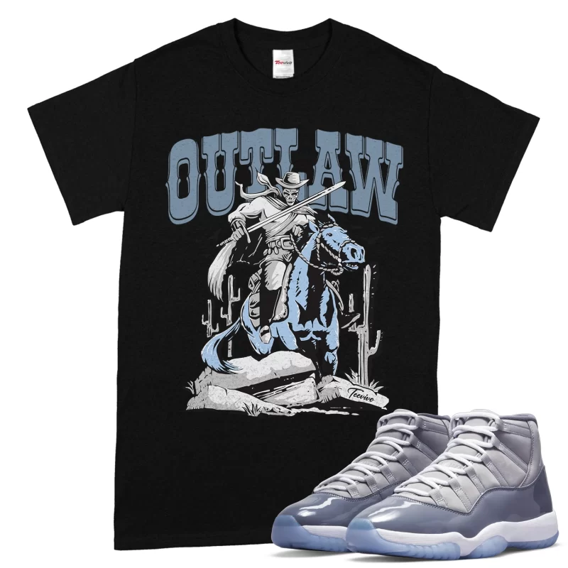 TeeVivo T-Shirt Match Air Jordan 11 Retro Cool Grey Outlaw – Air Jordan 11 Shirt, AJ11 Shirt