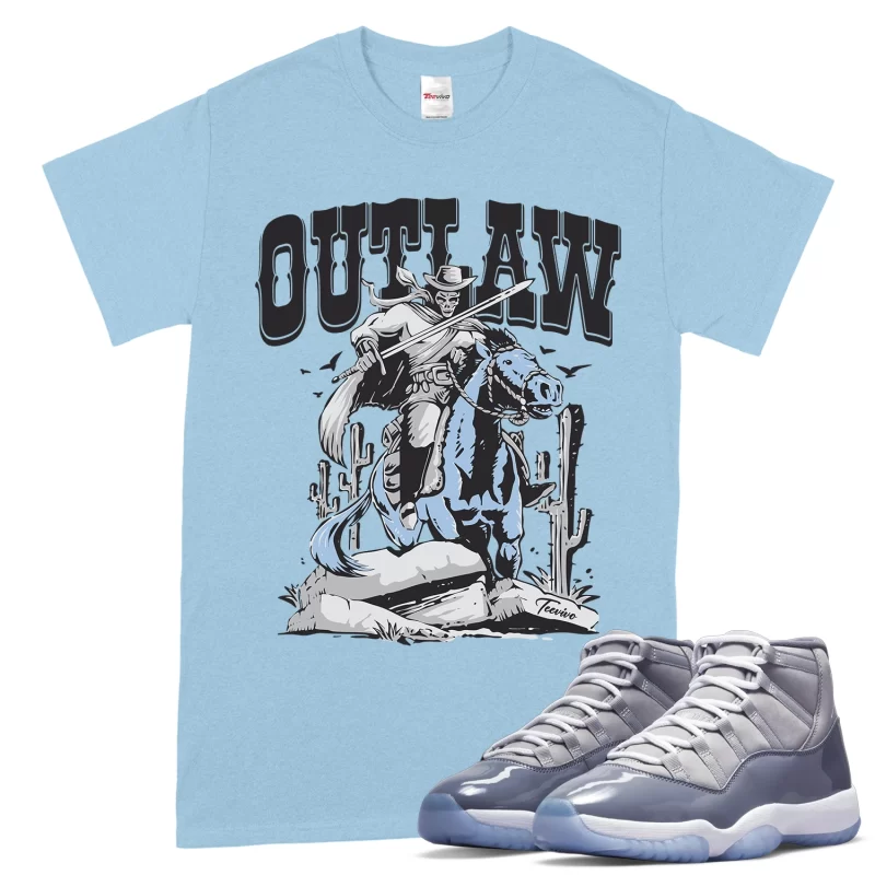 TeeVivo T-Shirt Match Air Jordan 11 Retro Cool Grey Outlaw – Air Jordan 11 Shirt, AJ11 Shirt