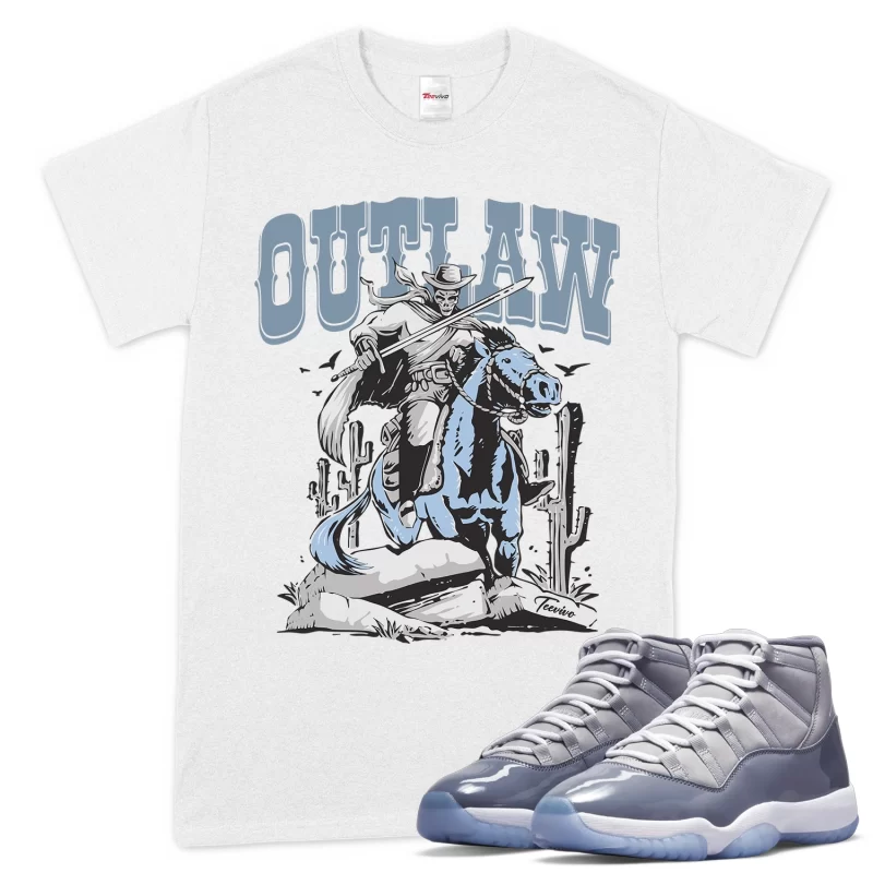 TeeVivo T-Shirt Match Air Jordan 11 Retro Cool Grey Outlaw – Air Jordan 11 Shirt, AJ11 Shirt