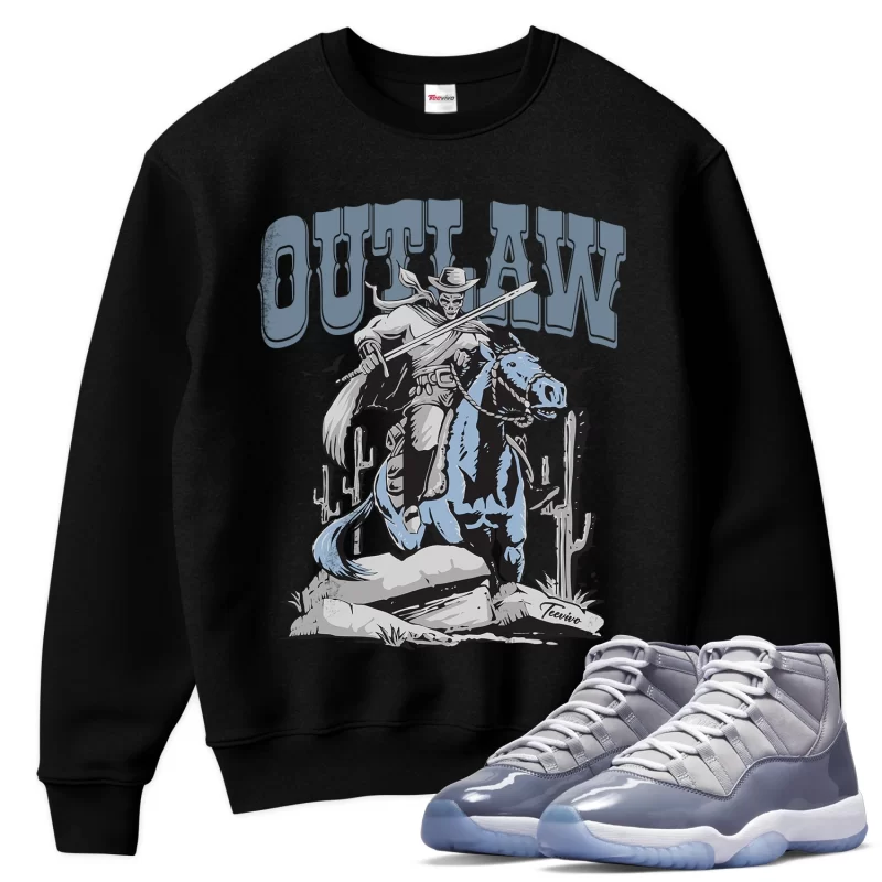 TeeVivo Sweatshirt Match Air Jordan 11 Retro Cool Grey Outlaw – Air Jordan 11 Sweatshirt, AJ11 Sweatshirt