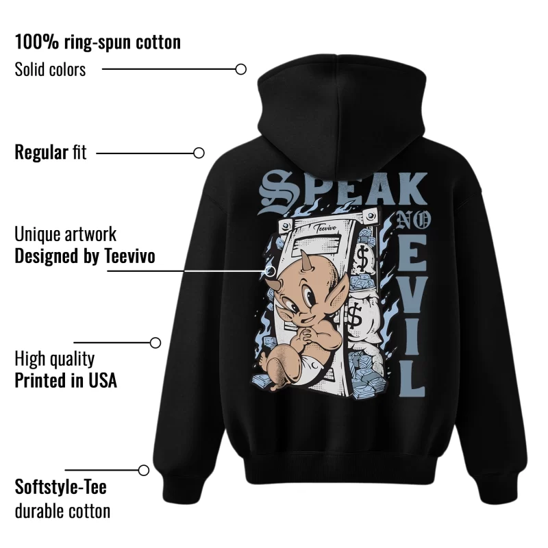 TeeVivo Hoodie Match Air Jordan 11 Retro Cool Grey Speak no evil – Air Jordan 11 Hoodie, AJ11 Hoodie