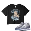 TeeVivo Crop Top Match Air Jordan 11 Retro Cool Grey Trust no one – Air Jordan 11 Crop Top, AJ11 Crop Top