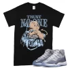 TeeVivo T-Shirt Match Air Jordan 11 Retro Cool Grey Trust no one – Air Jordan 11 Shirt, AJ11 Shirt