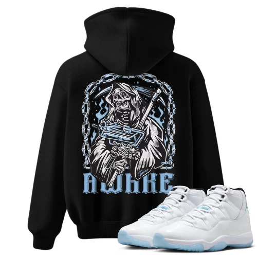TeeVivo Hoodie Match Air Jordan 11 Retro Legend Blue Awake – Air Jordan 11 Hoodie, AJ11 Hoodie