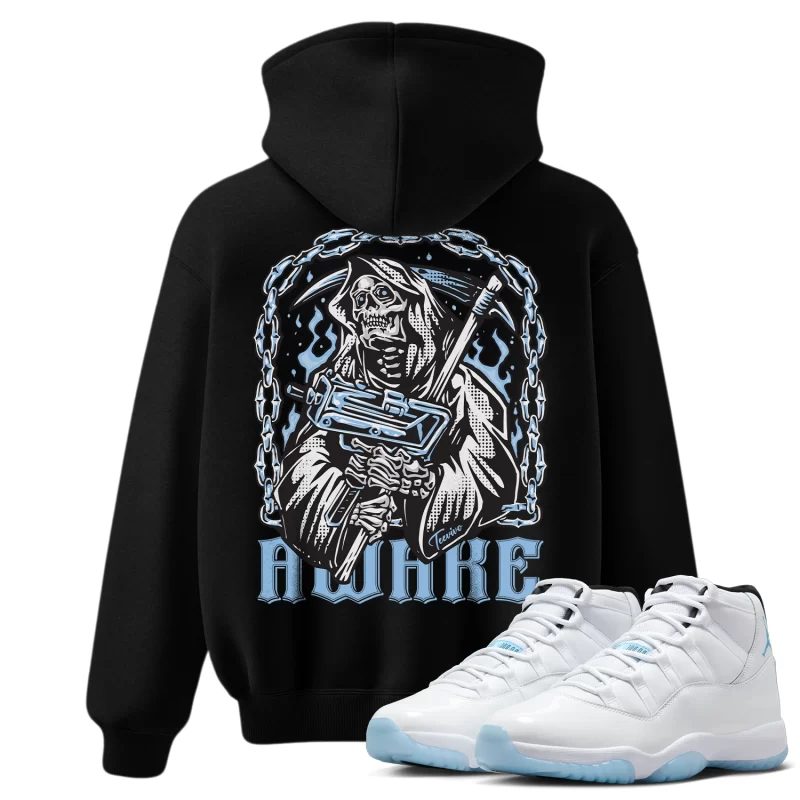 TeeVivo Hoodie Match Air Jordan 11 Retro Legend Blue Awake – Air Jordan 11 Hoodie, AJ11 Hoodie
