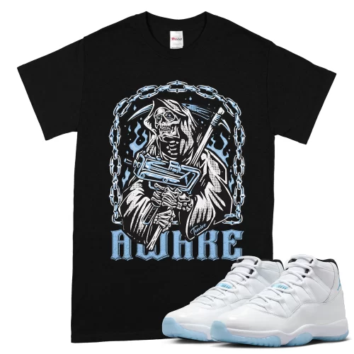 TeeVivo T-Shirt Match Air Jordan 11 Retro Legend Blue Awake – Air Jordan 11 Shirt, AJ11 Shirt