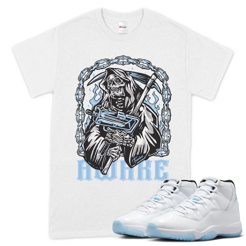 TeeVivo T-Shirt Match Air Jordan 11 Retro Legend Blue Awake – Air Jordan 11 Shirt, AJ11 Shirt