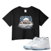 TeeVivo Crop Top Match Air Jordan 11 Retro Legend Blue Blessed – Air Jordan 11 Crop Top, AJ11 Crop Top