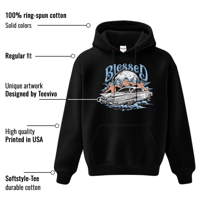 TeeVivo Hoodie Match Air Jordan 11 Retro Legend Blue Blessed – Air Jordan 11 Hoodie, AJ11 Hoodie