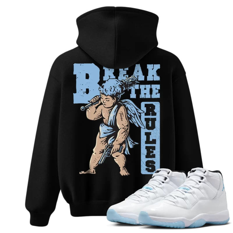TeeVivo Hoodie Match Air Jordan 11 Retro Legend Blue Break the rules – Air Jordan 11 Hoodie, AJ11 Hoodie