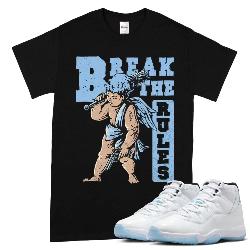 TeeVivo T-Shirt Match Air Jordan 11 Retro Legend Blue Break the rules – Air Jordan 11 Shirt, AJ11 Shirt