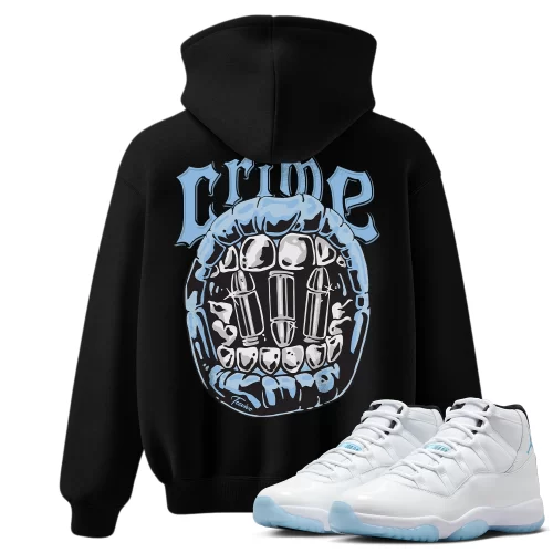 TeeVivo Hoodie Match Air Jordan 11 Retro Legend Blue Crime – Air Jordan 11 Hoodie, AJ11 Hoodie