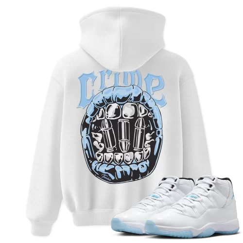 TeeVivo Hoodie Match Air Jordan 11 Retro Legend Blue Crime – Air Jordan 11 Hoodie, AJ11 Hoodie