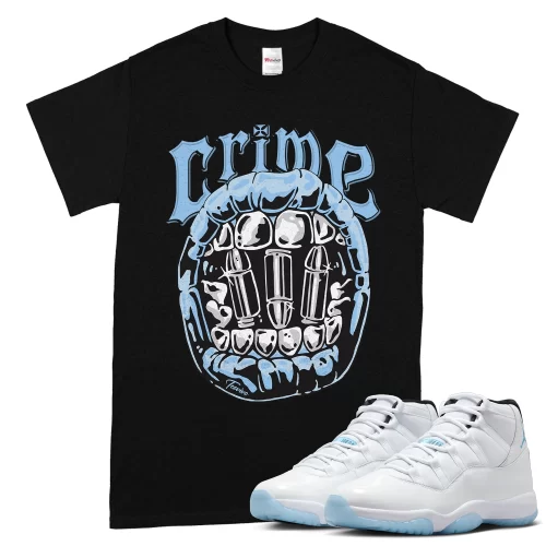 TeeVivo T-Shirt Match Air Jordan 11 Retro Legend Blue Crime – Air Jordan 11 Shirt, AJ11 Shirt