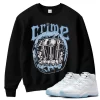 TeeVivo Sweatshirt Match Air Jordan 11 Retro Legend Blue Crime – Air Jordan 11 Sweatshirt, AJ11 Sweatshirt