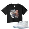 TeeVivo Crop Top Match Air Jordan 11 Retro Legend Blue Gambling – Air Jordan 11 Crop Top, AJ11 Crop Top