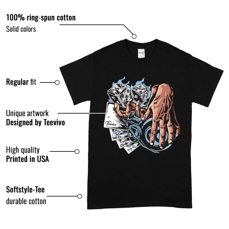 TeeVivo T-Shirt Match Air Jordan 11 Retro Legend Blue Gambling – Air Jordan 11 Shirt, AJ11 Shirt