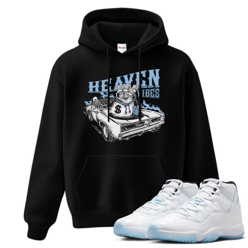 TeeVivo Hoodie Match Air Jordan 11 Retro Legend Blue Heaven vibes – Air Jordan 11 Hoodie, AJ11 Hoodie