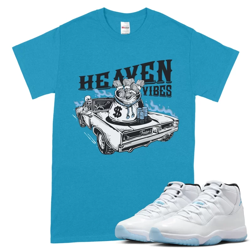 TeeVivo T-Shirt Match Air Jordan 11 Retro Legend Blue Heaven vibes – Air Jordan 11 Shirt, AJ11 Shirt