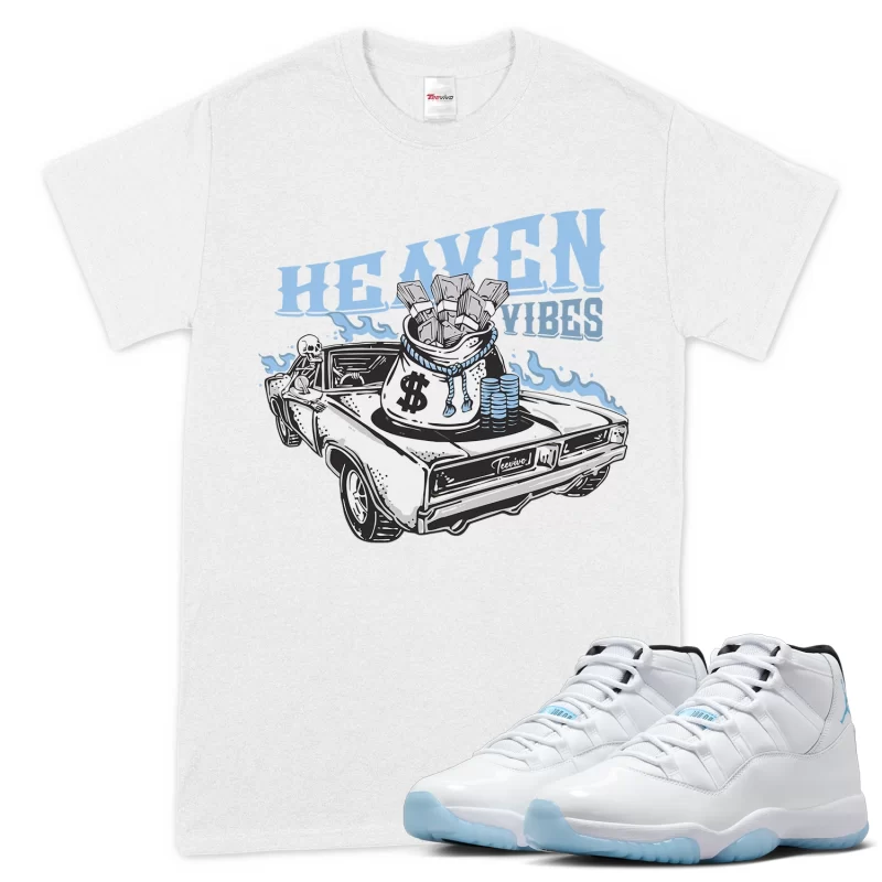 TeeVivo T-Shirt Match Air Jordan 11 Retro Legend Blue Heaven vibes – Air Jordan 11 Shirt, AJ11 Shirt