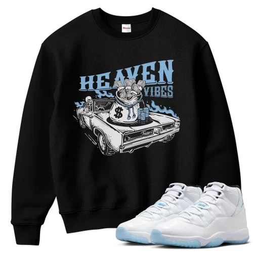 TeeVivo Sweatshirt Match Air Jordan 11 Retro Legend Blue Heaven vibes – Air Jordan 11 Sweatshirt, AJ11 Sweatshirt