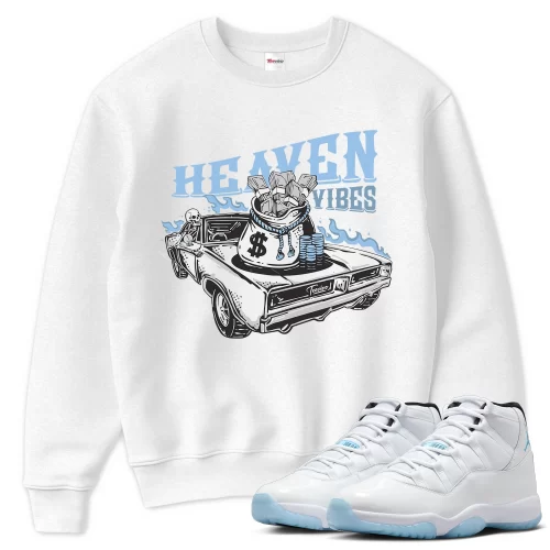 TeeVivo Sweatshirt Match Air Jordan 11 Retro Legend Blue Heaven vibes – Air Jordan 11 Sweatshirt, AJ11 Sweatshirt