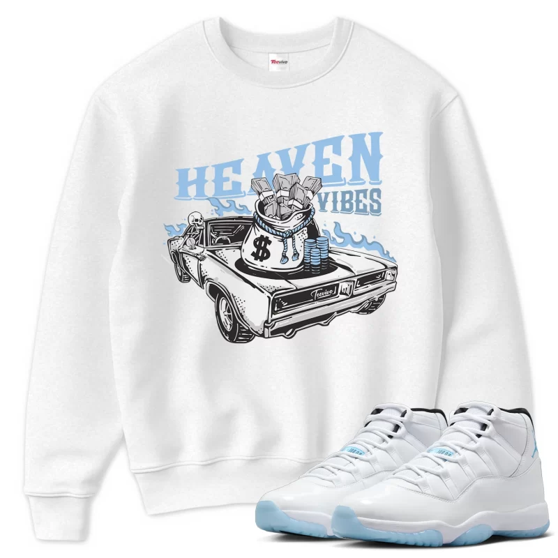 TeeVivo Sweatshirt Match Air Jordan 11 Retro Legend Blue Heaven vibes – Air Jordan 11 Sweatshirt, AJ11 Sweatshirt