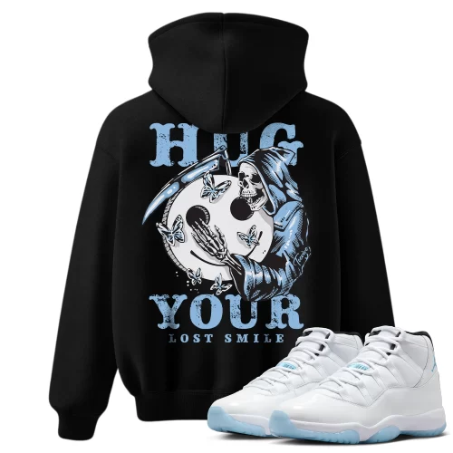 TeeVivo Hoodie Match Air Jordan 11 Retro Legend Blue Hug your lost smile – Air Jordan 11 Hoodie, AJ11 Hoodie