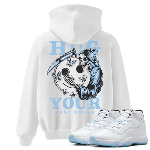 TeeVivo Hoodie Match Air Jordan 11 Retro Legend Blue Hug your lost smile – Air Jordan 11 Hoodie, AJ11 Hoodie