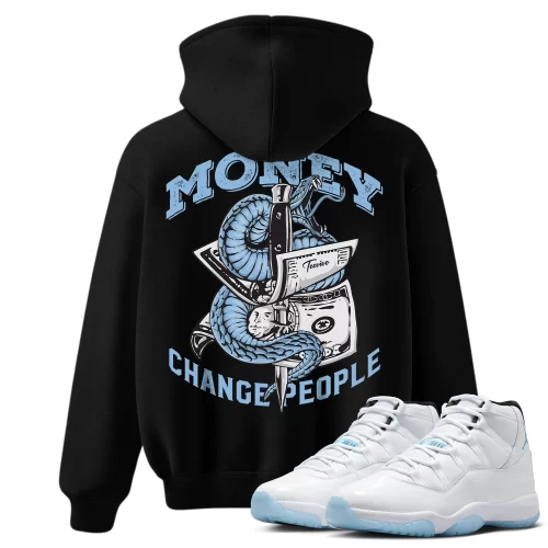 TeeVivo Hoodie Match Air Jordan 11 Retro Legend Blue Money change people – Air Jordan 11 Hoodie, AJ11 Hoodie