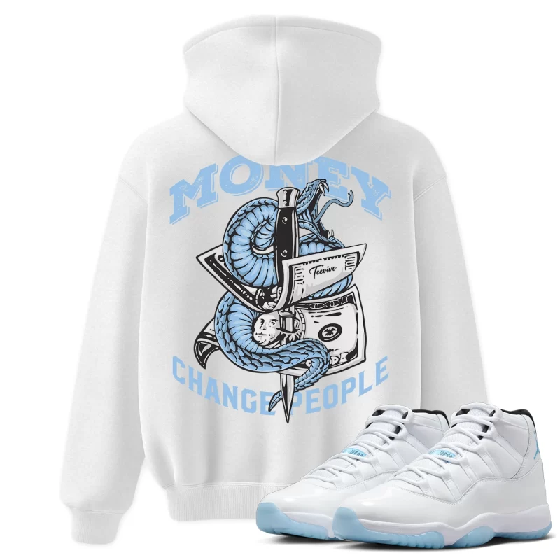 TeeVivo Hoodie Match Air Jordan 11 Retro Legend Blue Money change people – Air Jordan 11 Hoodie, AJ11 Hoodie