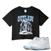 TeeVivo Crop Top Match Air Jordan 11 Retro Legend Blue Outlaw – Air Jordan 11 Crop Top, AJ11 Crop Top