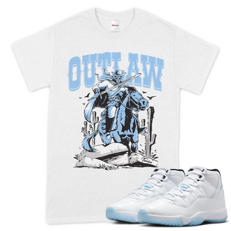 TeeVivo T-Shirt Match Air Jordan 11 Retro Legend Blue Outlaw – Air Jordan 11 Shirt, AJ11 Shirt