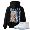 TeeVivo Hoodie Match Air Jordan 11 Retro Legend Blue Speak no evil – Air Jordan 11 Hoodie, AJ11 Hoodie