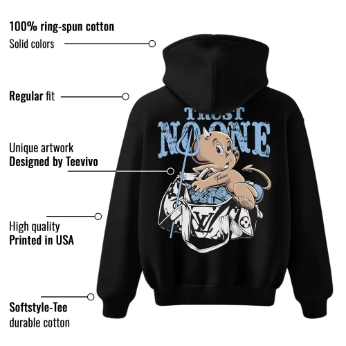 TeeVivo Hoodie Match Air Jordan 11 Retro Legend Blue Trust no one – Air Jordan 11 Hoodie, AJ11 Hoodie