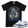 TeeVivo T-Shirt Match Air Jordan 11 Retro Low Diffused Blue Awake – Air Jordan 11 Shirt, AJ11 Shirt