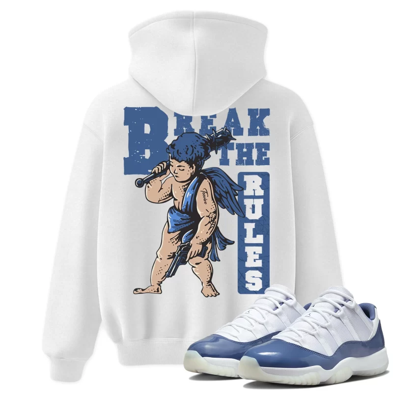 TeeVivo Hoodie Match Air Jordan 11 Retro Low Diffused Blue Break the rules – Air Jordan 11 Hoodie, AJ11 Hoodie