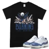 TeeVivo T-Shirt Match Air Jordan 11 Retro Low Diffused Blue Burning the ground – Air Jordan 11 Shirt, AJ11 Shirt