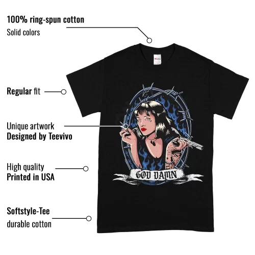 TeeVivo T-Shirt Match Air Jordan 11 Retro Low Diffused Blue God Daaamn – Air Jordan 11 Shirt, AJ11 Shirt