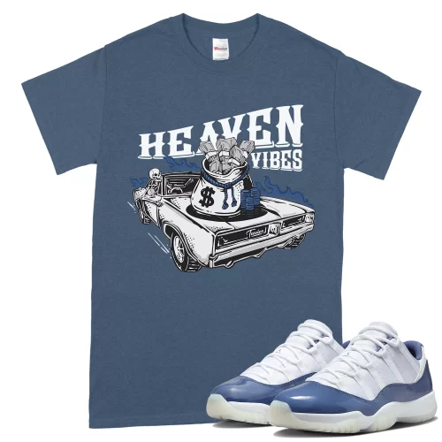 TeeVivo T-Shirt Match Air Jordan 11 Retro Low Diffused Blue Heaven vibes – Air Jordan 11 Shirt, AJ11 Shirt